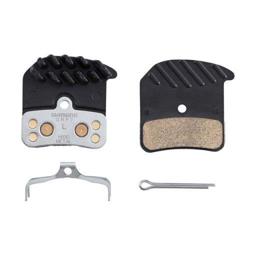h03c metal pad w/fin, w/spring, w/split pin, 1 pair