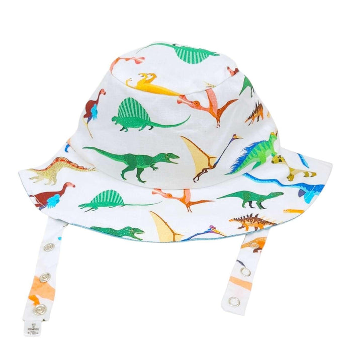 Hat - Reversible Bucket Hat (Dinosaurus) by Urban Baby Bonnets