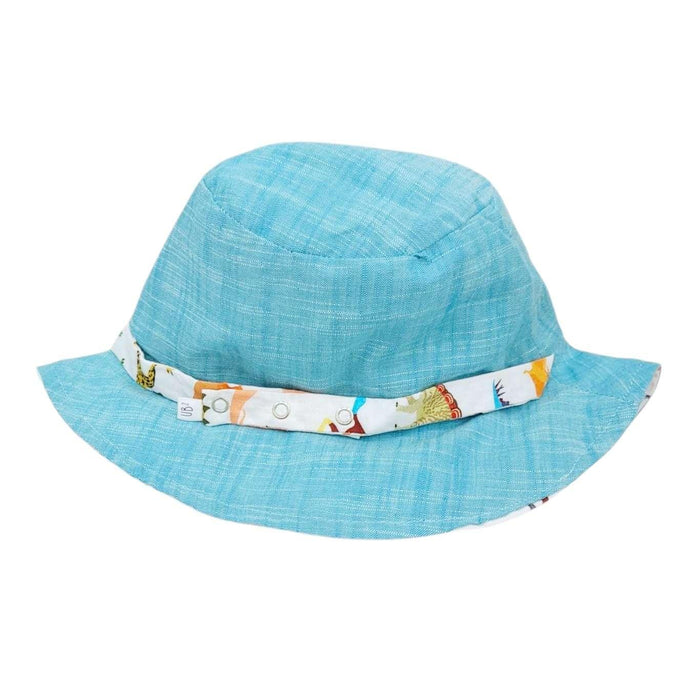 Hat - Reversible Bucket Hat (Dinosaurus) by Urban Baby Bonnets