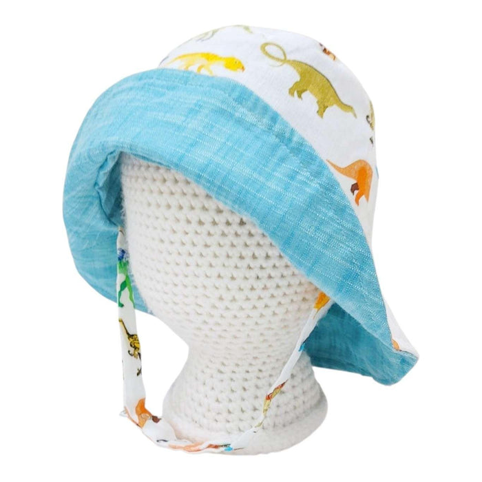 Hat - Reversible Bucket Hat (Dinosaurus) by Urban Baby Bonnets
