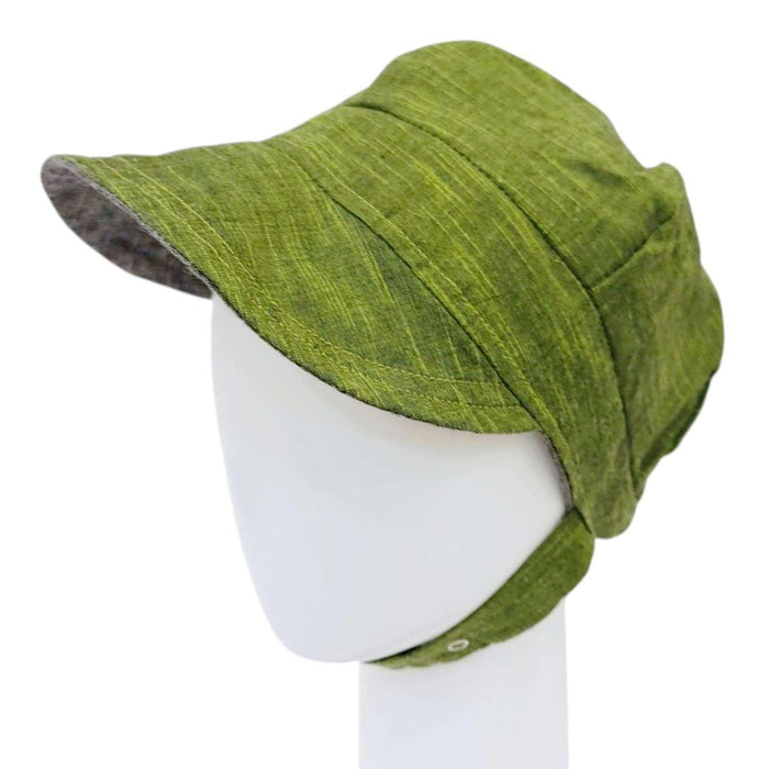 Hat - Reversible Modcap (Grasshopper) by Urban Baby Bonnets