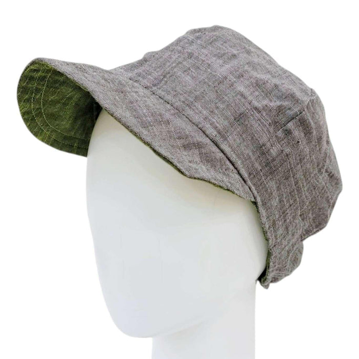 Hat - Reversible Modcap (Grasshopper) by Urban Baby Bonnets