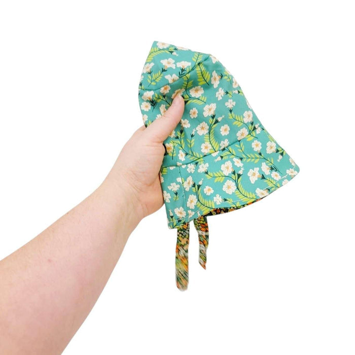 Hat - Reversible Organic Bucket Hat (Amour) by Urban Baby Bonnets