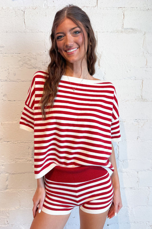 Haven Striped Knit Top, adeline boutique, dallas boutique, boutique