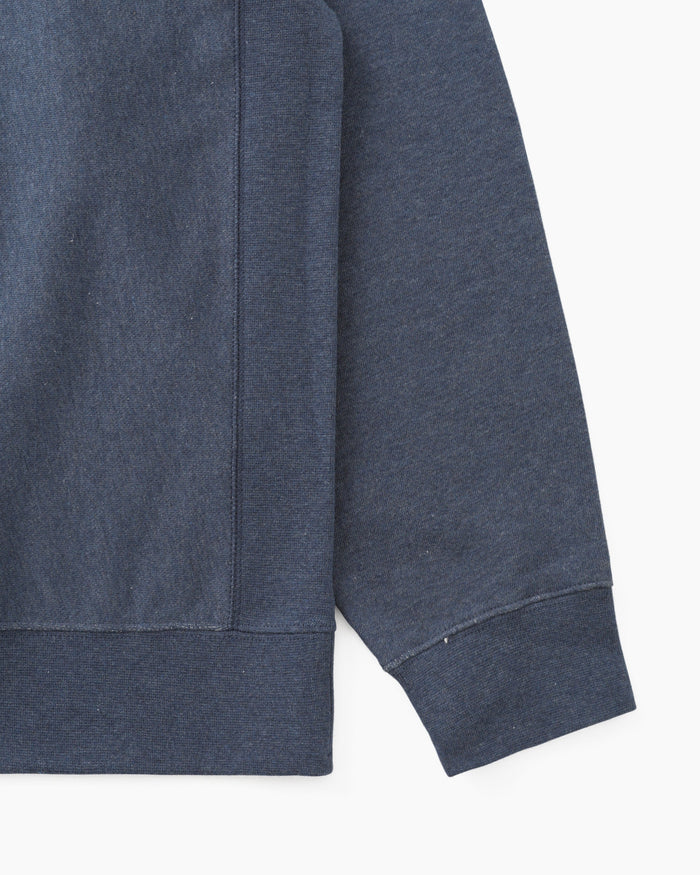 Heather Half Zip Pullover Blue