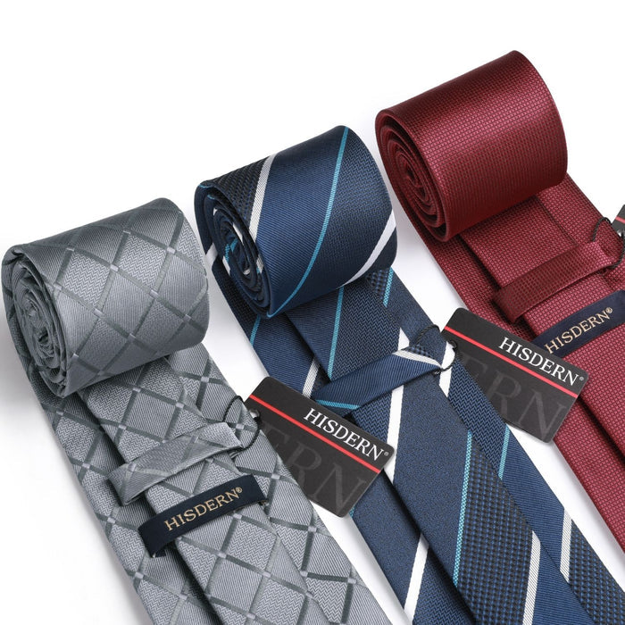 3PCS Tie & Pocket Square Set - 24