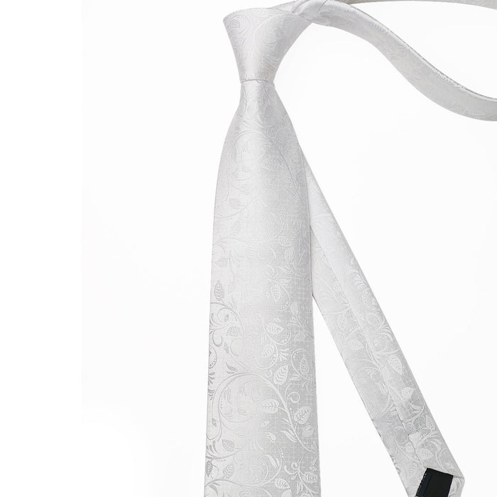 Paisley Tie Handkerchief Set - 24 SILVER