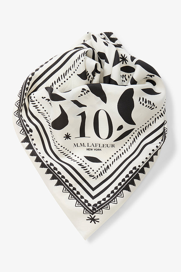 Packshot image of signature scarf in icon print | Exclude | Grid Hover