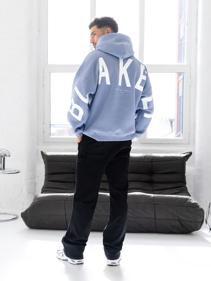 Idris Oversized Hoodie - Cloudy Blue