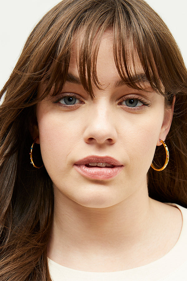 Image of a woman wearing the Ivy Earrings | Grid Hover | Exclude