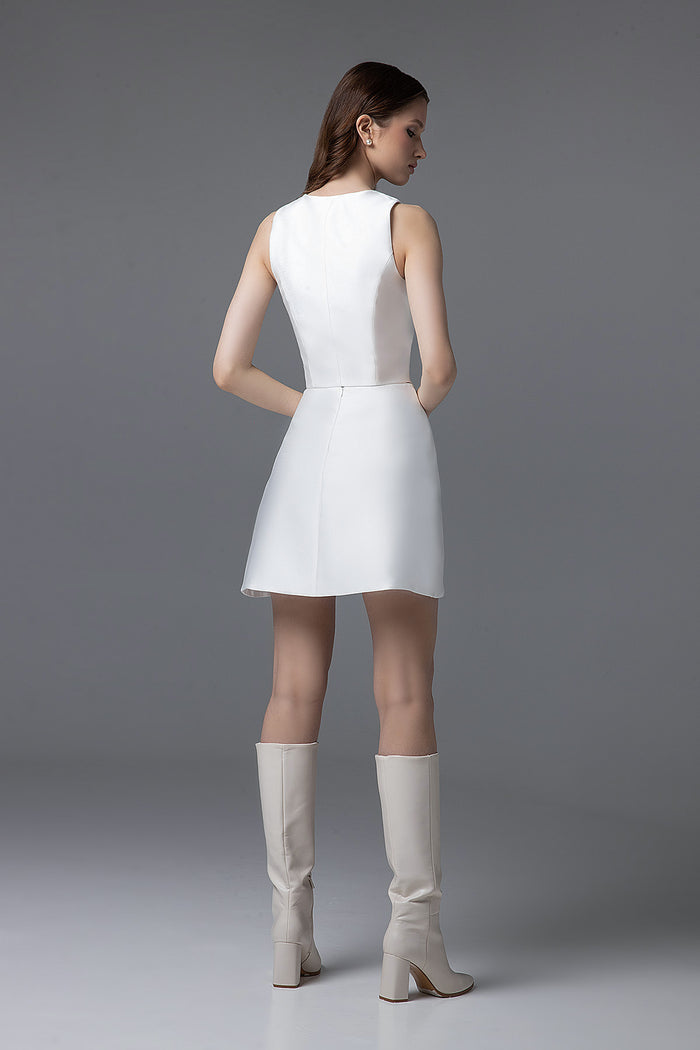 Jacquard Vest And Skirt Set Alba