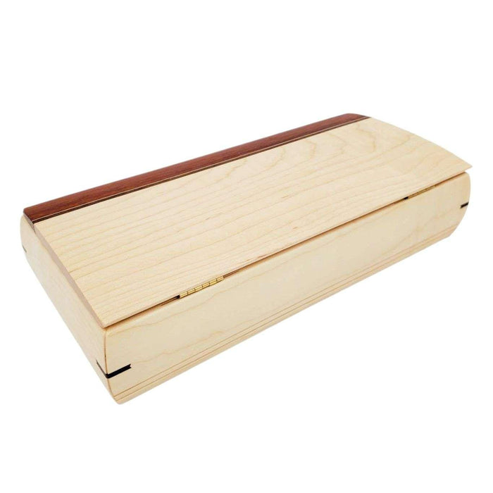 Jewelry Box - Cache Box (Curly Maple Body, Padauk, Wenge) by Mikutowski Woodworking
