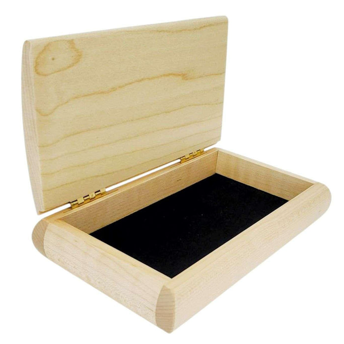 Jewelry Box - Mini Possibility Box (Curly Maple) by Mikutowski Woodworking