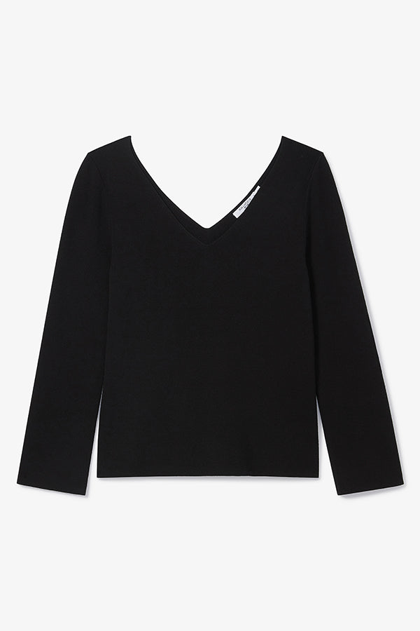 Packshot image of the kara top in black | Exclude | Still