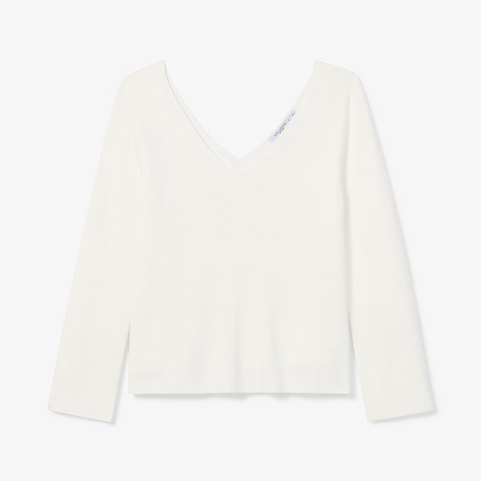 Packshot image of the Kara top in Ivory