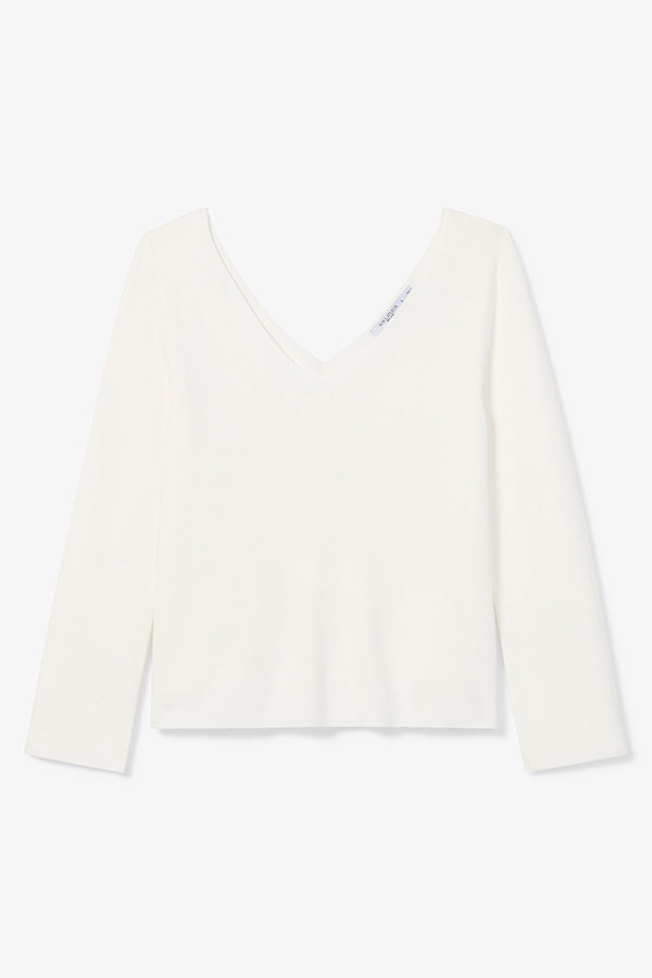 Packshot image of the Kara top in ivory | Exclude | Still