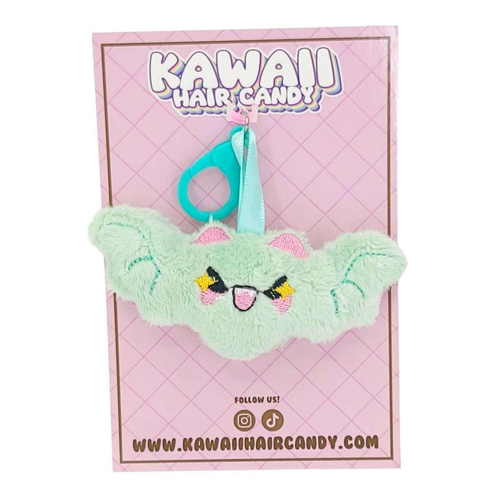 Keychain - Plush Bat (Mint) by Kawaii Hair Candy