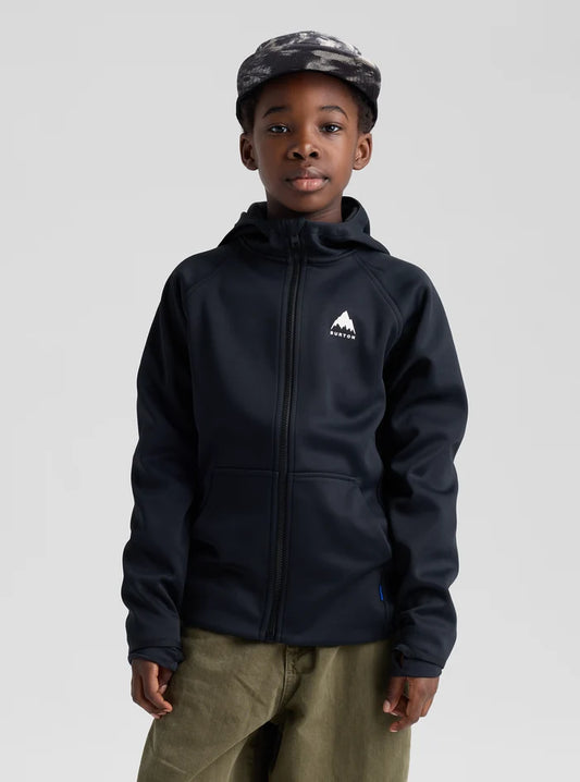 Product image of Kids' Burton Crown Weatherproof Full-Zip Fleece[Variant:True Black]