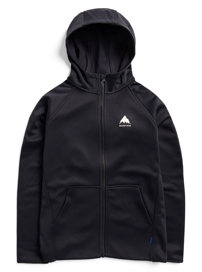 Product image of Kids' Burton Crown Weatherproof Full-Zip Fleece[Variant:True Black]