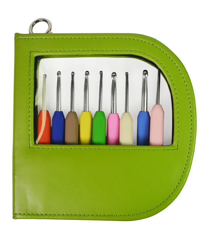 Knitter's Pride Waves Crochet Hook Set-Needles-Knitter's Pride-Hook Set Green Case-Alpaca Direct