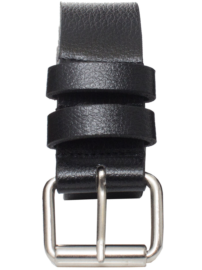 KZ001 BLACK Accessories | Mens PU Leather Buckle Belt | Kruze Designer Menswear KRUZE RAWDENIM