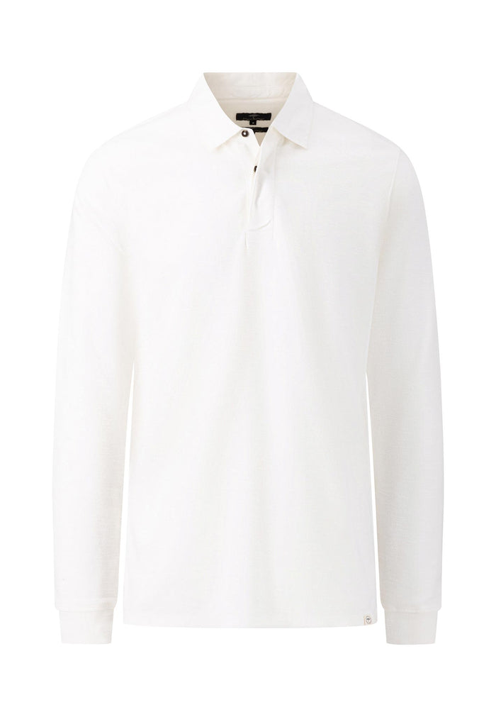 Langarm-Shirt mit Polo-Kragen