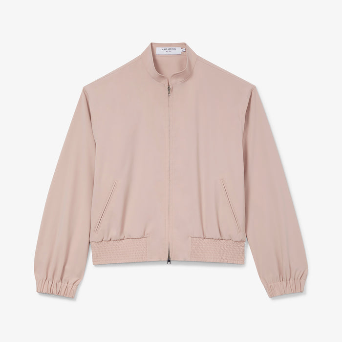 Packshot image of the Langely Bomber in Origamitech in Blush