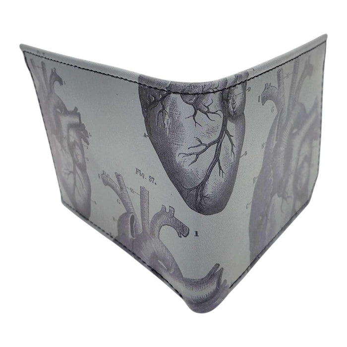Leather Wallet - Anatomical Heart (Gray) by Backerton