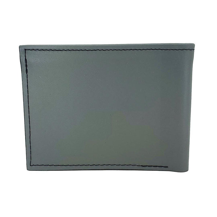 Leather Wallet - Geometric Trees (Gray) by Backerton