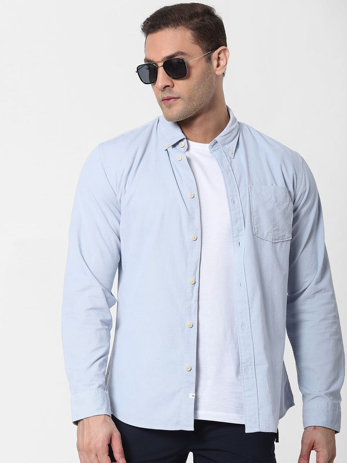 Light Blue Full Sleeves Shirt