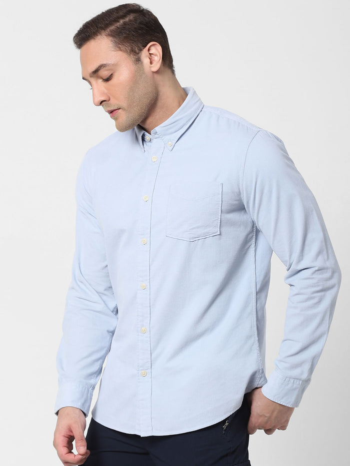 Light Blue Full Sleeves Shirt
