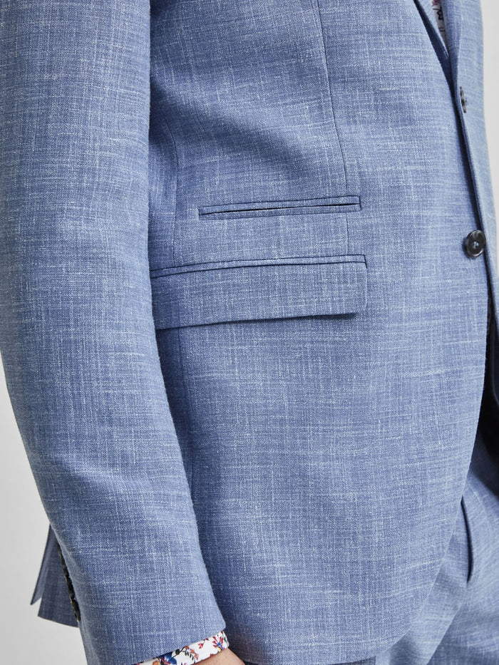 Light Blue Slim Fit Suit Blazer