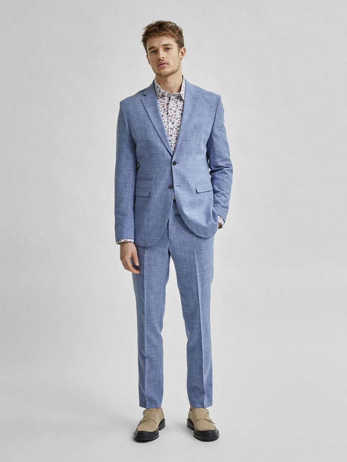 Light Blue Slim Fit Suit Blazer
