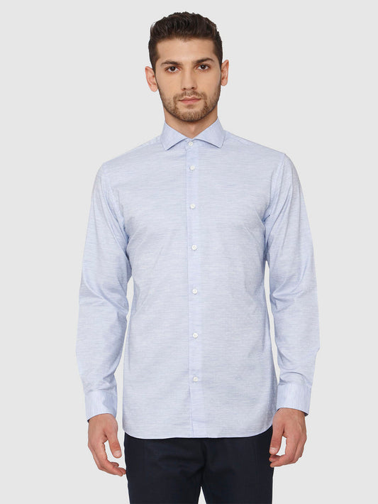 Light Blue Twill Full Sleeves Shirt