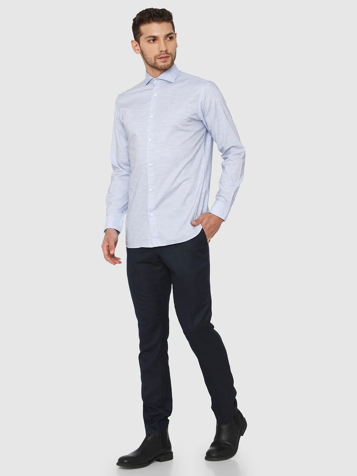 Light Blue Twill Full Sleeves Shirt
