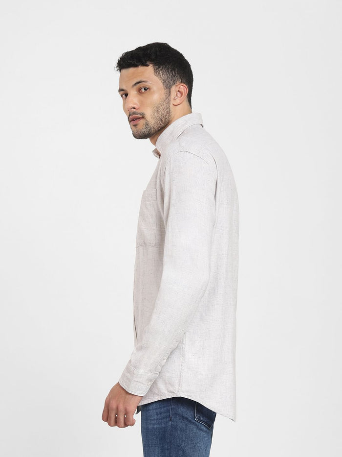 Light Grey Full Sleeves Shirt
