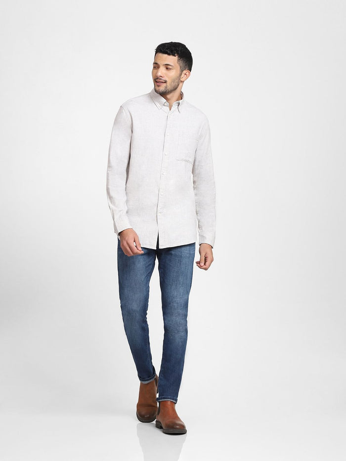 Light Grey Full Sleeves Shirt