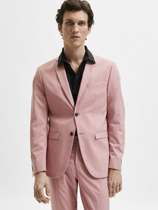 Light Pink Slim Fit Suit Blazer
