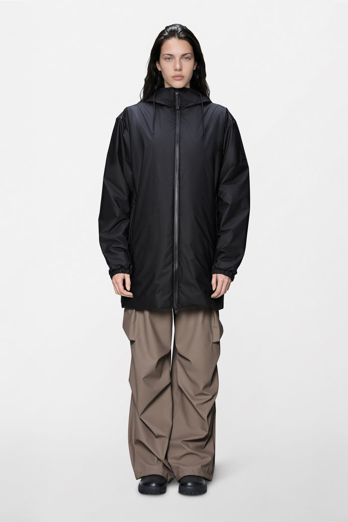 RAINS Lohja Long Insulated Jacket Black Jacket