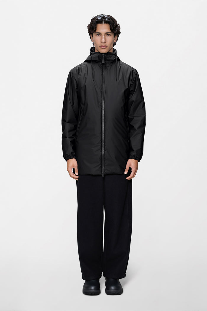 RAINS Lohja Long Insulated Jacket Black Jacket