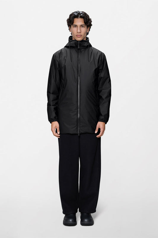 RAINS Lohja Long Insulated Jacket Black Jacket