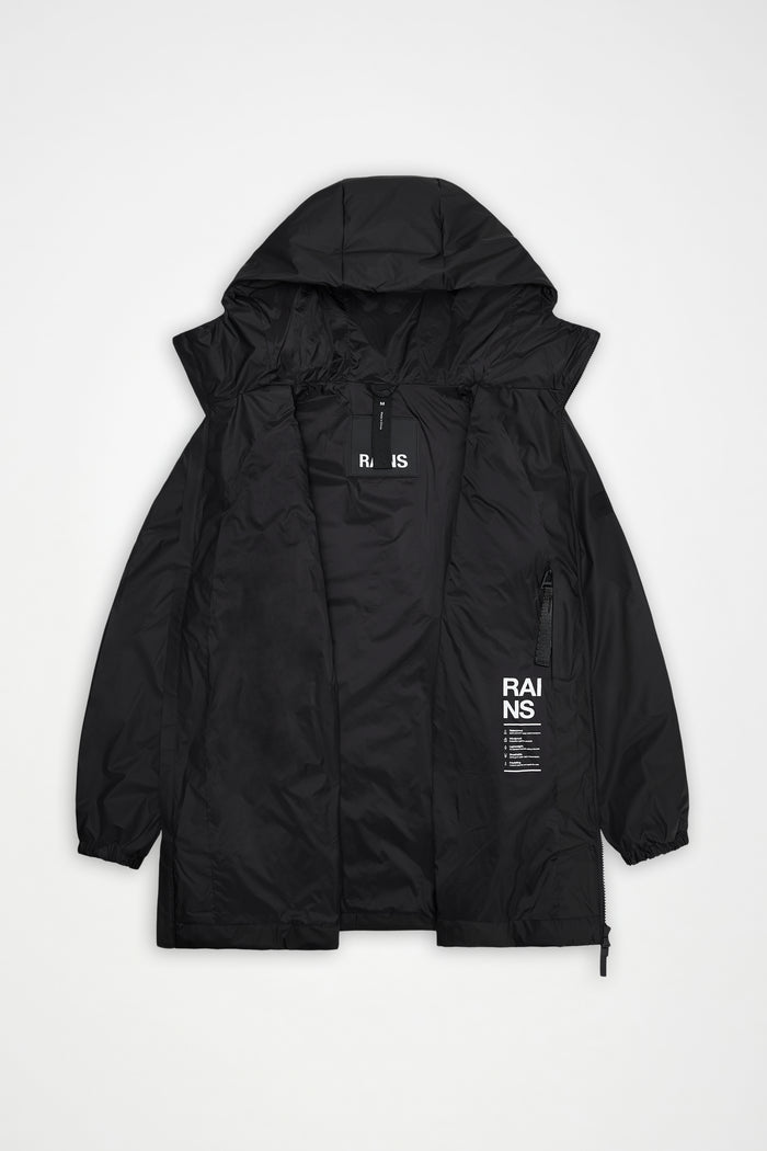 RAINS Lohja Long Insulated Jacket Black Jacket