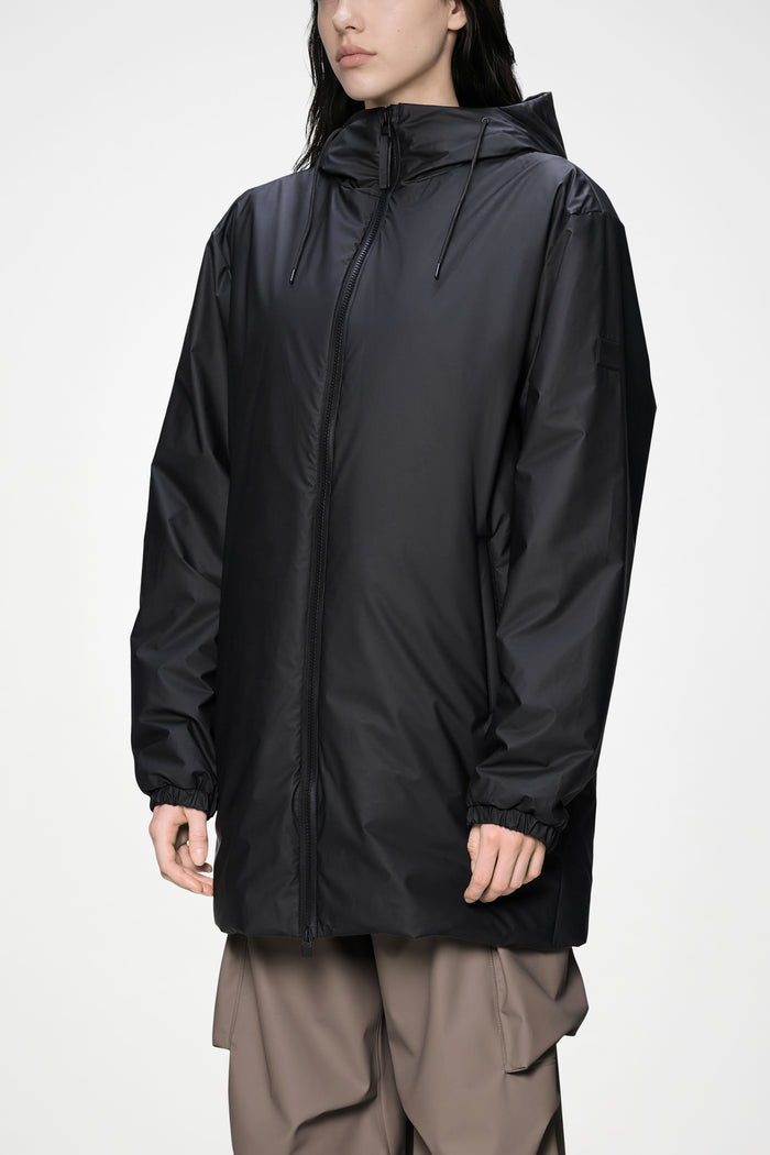 RAINS Lohja Long Insulated Jacket Black Jacket