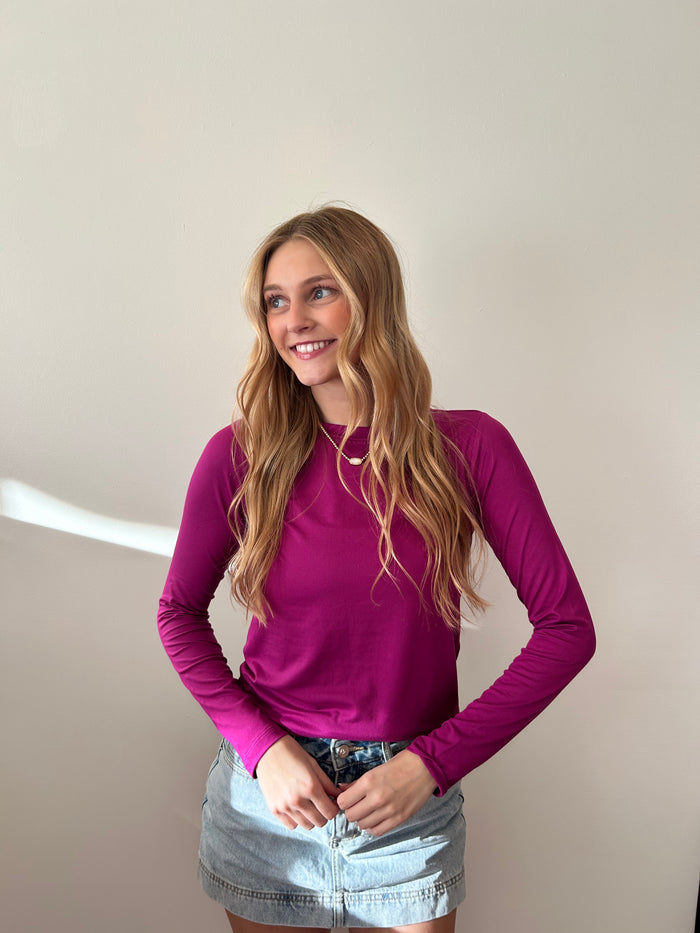Long Sleeve Round Neck Tee