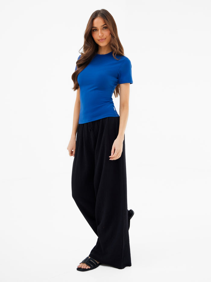 Lucia Baby Tee - Dark Cobalt