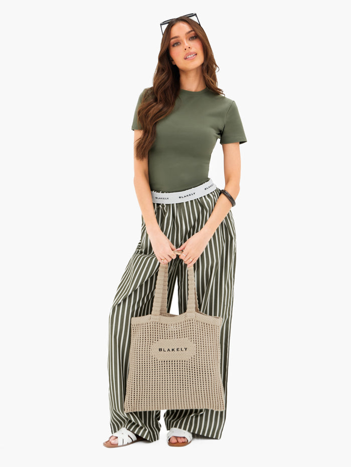 Lucia Baby Tee - Khaki Green