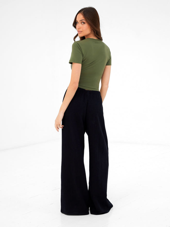 Lucia Baby Tee - Khaki Green