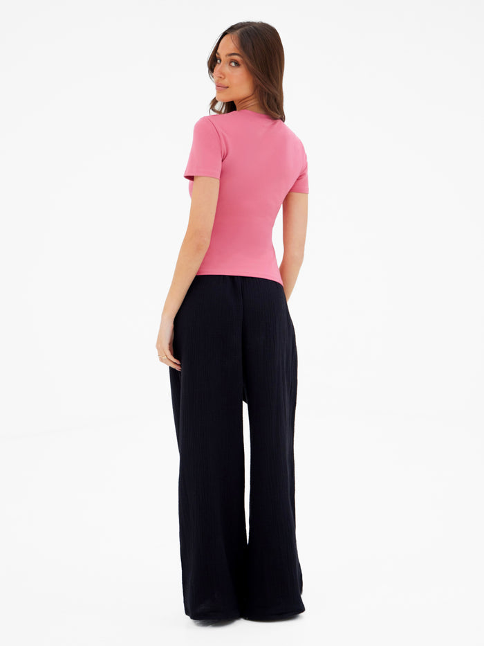 Lucia Baby Tee - Raspberry