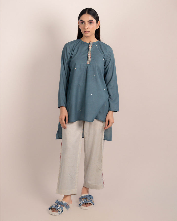 Luna Top - Normandy Blue