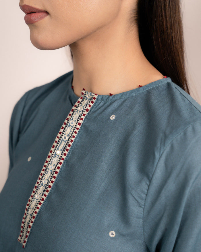 Luna Top - Normandy Blue